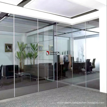 Shaneok Modern Demountable Tempered Glass Office Wall Dividers